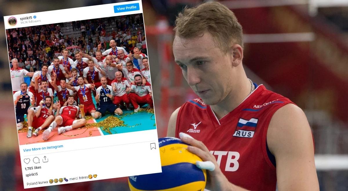 Rosyjski siatkarz atakuje Polaków po porażce z Francuzami. To nie pierwsze takie zachowanie Spiridonowa