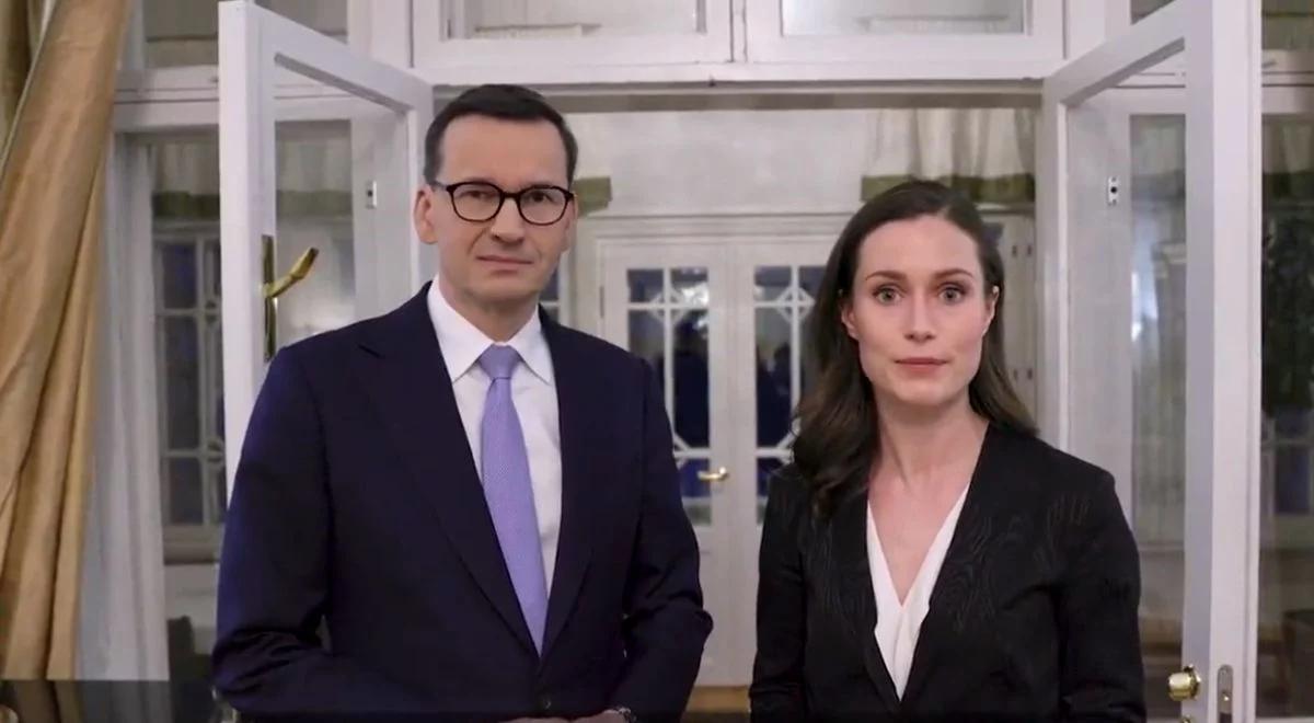 Wspólne przesłanie Mateusza Morawieckiego i Sanny Marin dla Ukrainy. "Jesteśmy z wami"