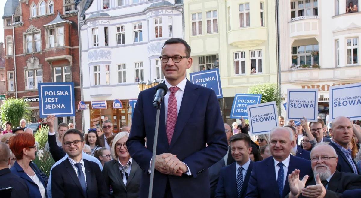 Premier Mateusz Morawiecki w Lubuskiem: chcę zaprosić wszystkich do naszej dobrej zmiany