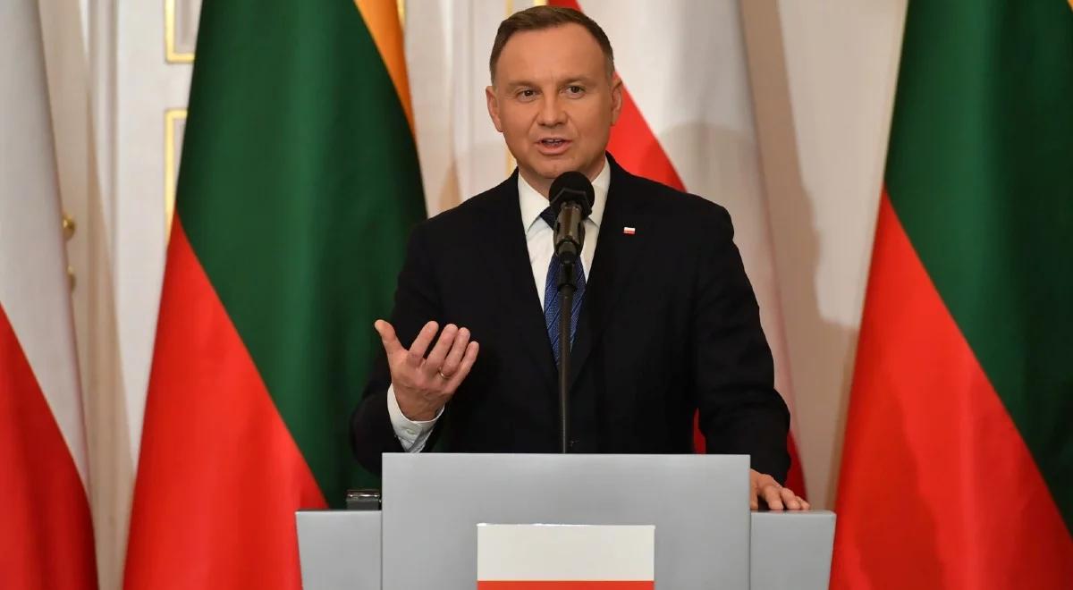 Spotkanie prezydentów Polski i Litwy. Andrzej Duda: imperializm rosyjski jest znów agresywny