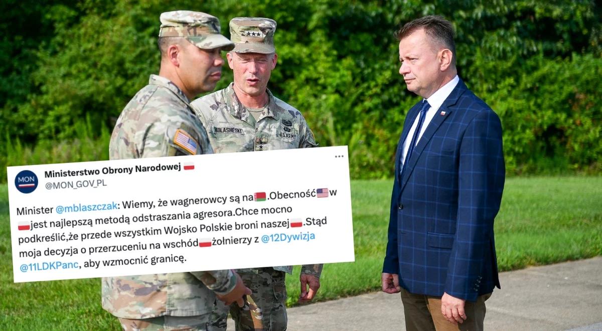 "Amerykańska obecność w Polsce jest najlepszą metodą odstraszania agresora". Mariusz Błaszczak z wizytą w USA