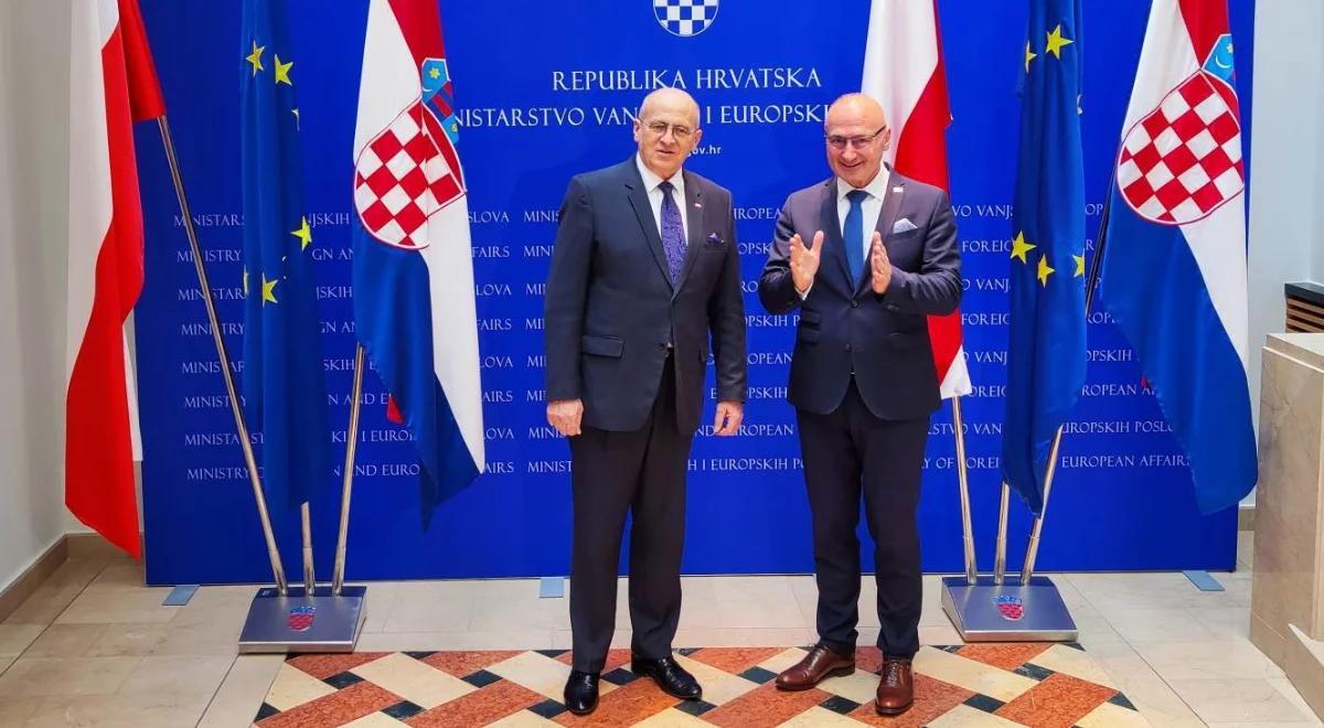 Szef MSZ z wizytą w Chorwacji. "To jeden z naszych najważniejszych partnerów na Bałkanach"