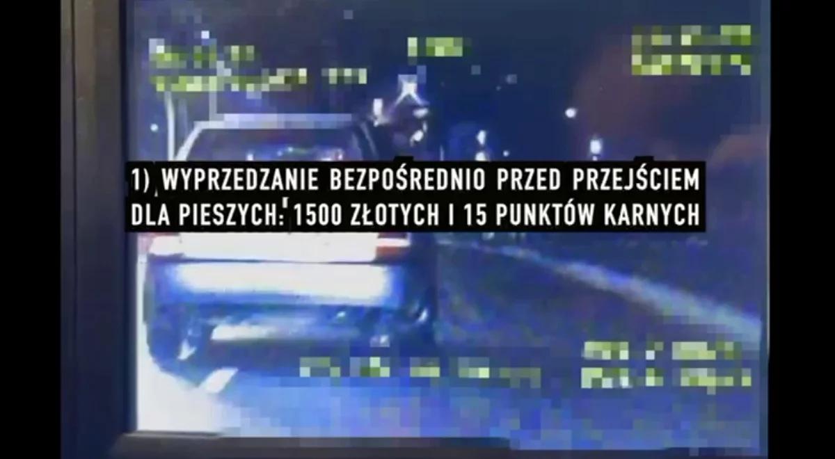 Wyprzedziła radiowóz na przejściu dla pieszych, potem jeszcze dała popis. Jest nagranie