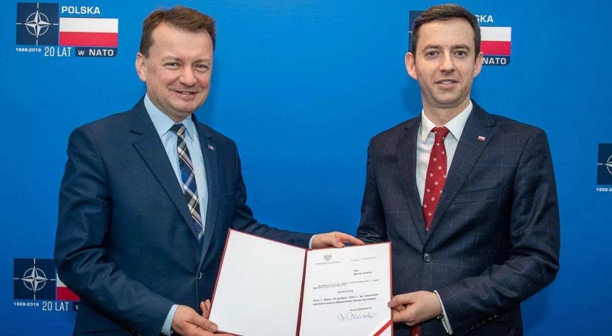 Marcin Ociepa pozostanie wiceszefem MON. Mariusz Błaszczak: cieszę się, że będziemy mogli kontynuować współpracę