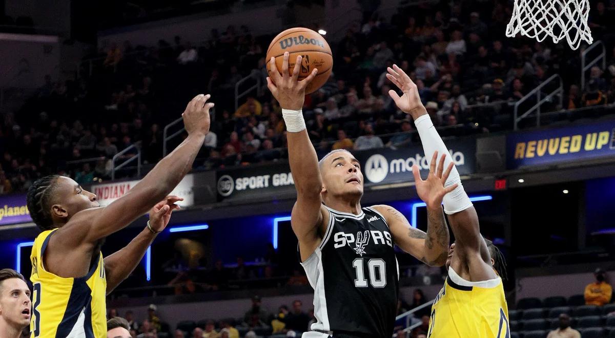 NBA: Jeremy Sochan z pierwszym zwycięstwem. Spurs lepsi od Pacers 