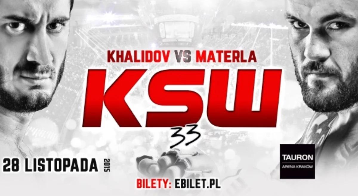 KSW 33 Materla vs. Khalidov: przyjacielskie gesty i przepychanki podczas ceremonii ważenia