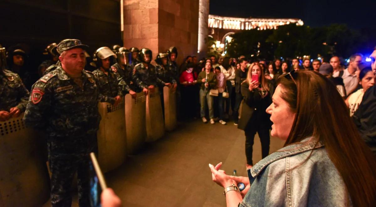 Demonstracja antyrządowa w Armenii. Powodem konflikt o Górski Karabach