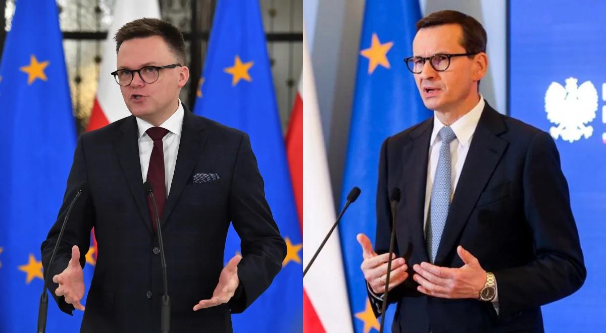 Marszałek Hołownia: do spotkania z premierem Morawieckim dojdzie, jak wyklaruje się jego status