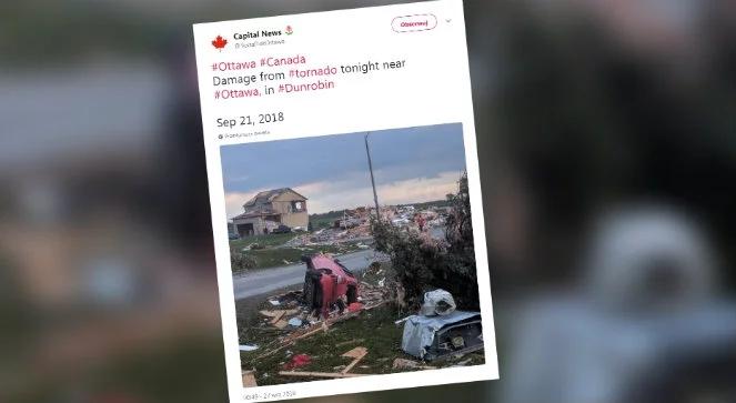 Tornado w Kanadzie: 150 tys. mieszkańców Ottawy bez prądu. Są ofiary