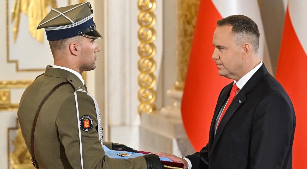 Nawrocki na Zamku Królewskim. Objął przewodnictwo w kapitułach orderów