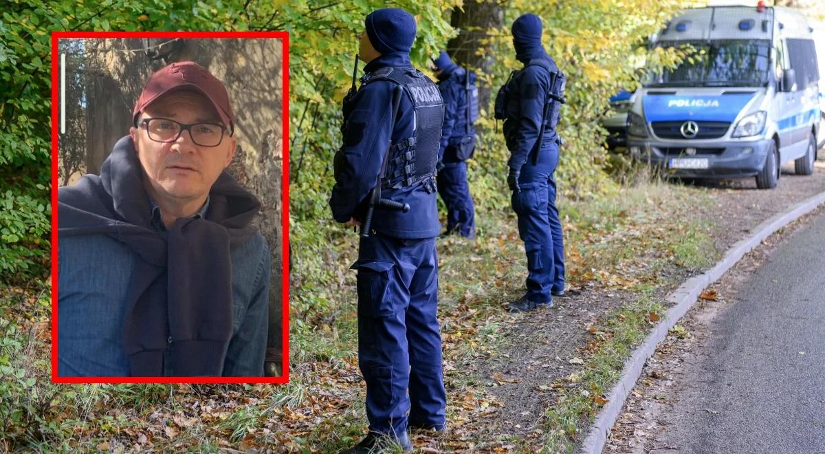 Poszukiwania zaginionego dyrektora NCBR. Policyjne drony i śmigłowiec w akcji