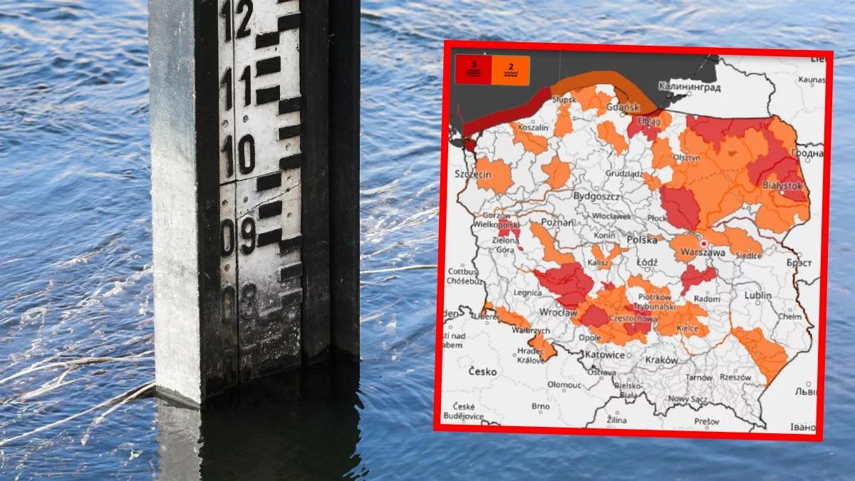 IMGW ostrzega przed wezbraniami rzek. Wydano alerty drugiego i trzeciego stopnia