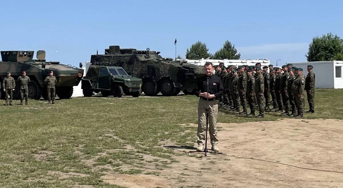 Atak hybrydowy na Polskę. Szef MON mówi o dalszej potrzebie ochrony granic: będziemy stać na straży bezpieczeństwa