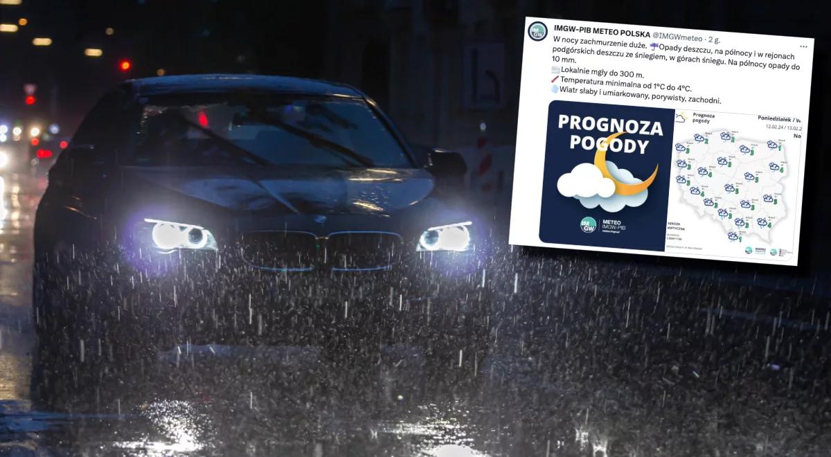 Jaka pogoda na noc? Będzie dużo opadów. Sprawdź prognozę IMGW