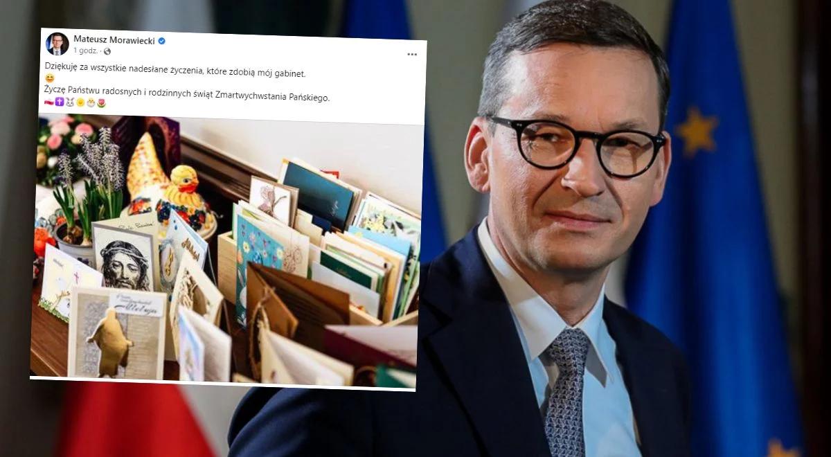 "Rodzinnych świąt Zmartwychwstania Pańskiego". Premier Morawiecki podziękował za nadesłane życzenia