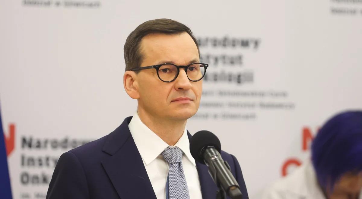Premier Mateusz Morawiecki: dobro pacjenta jest dla nas najważniejszym drogowskazem