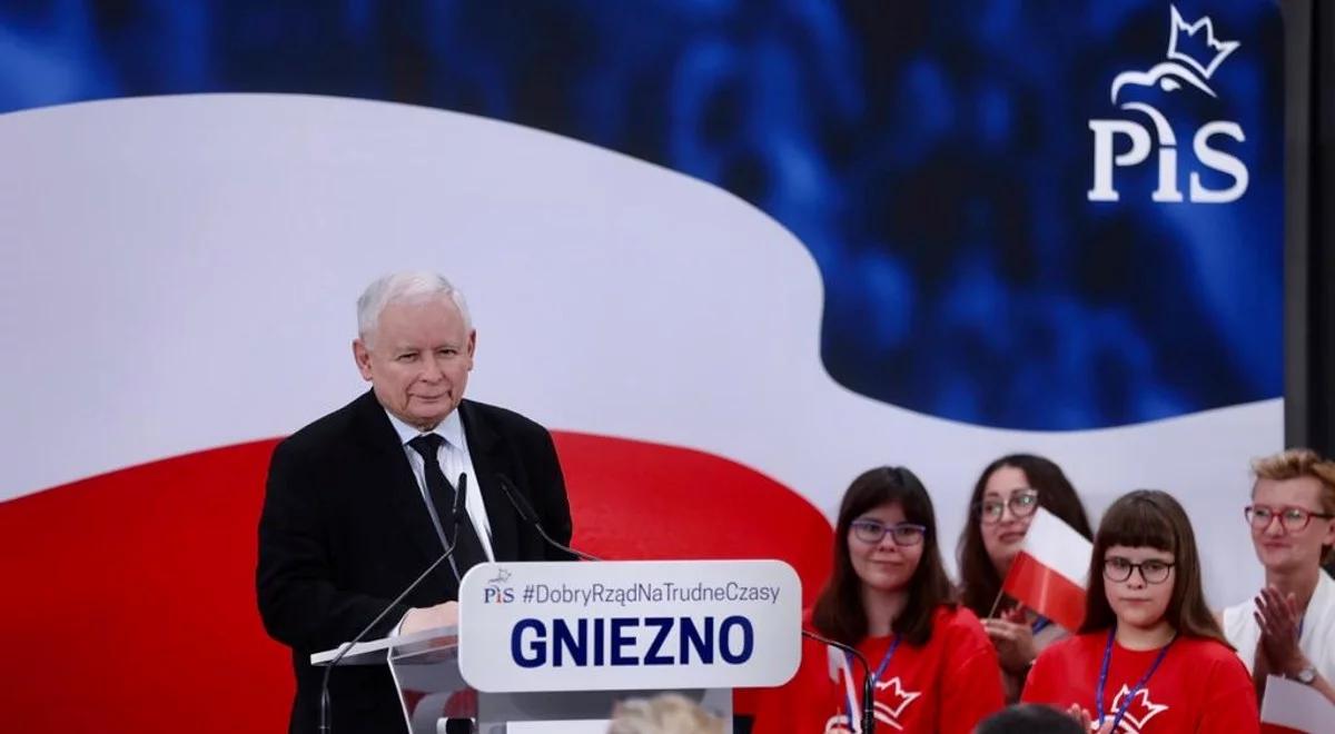 Jarosław Kaczyński w Gnieźnie: chcemy być państwem silnym, z którym trzeba się liczyć