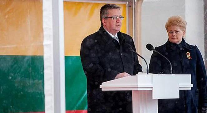 Komorowski: Polska i Litwa idą w tym samym kierunku