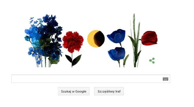 Google Doodle wita wiosnę i zaćmienie Słońca