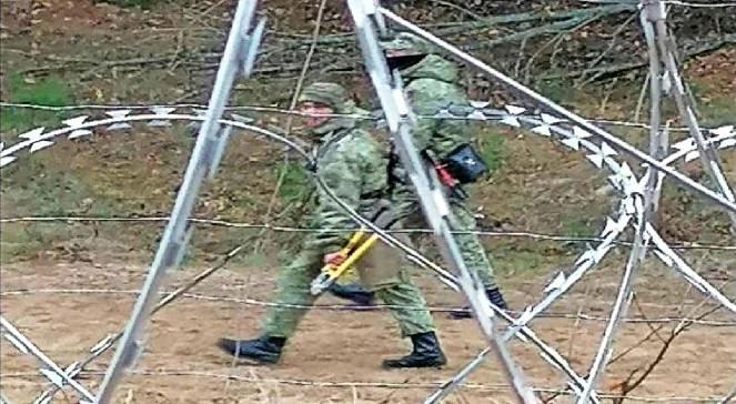 "Każdego dnia Mińsk stosuje prowokacje". Szef MON o białoruskich funkcjonariuszach z nożycami do cięcia płotu