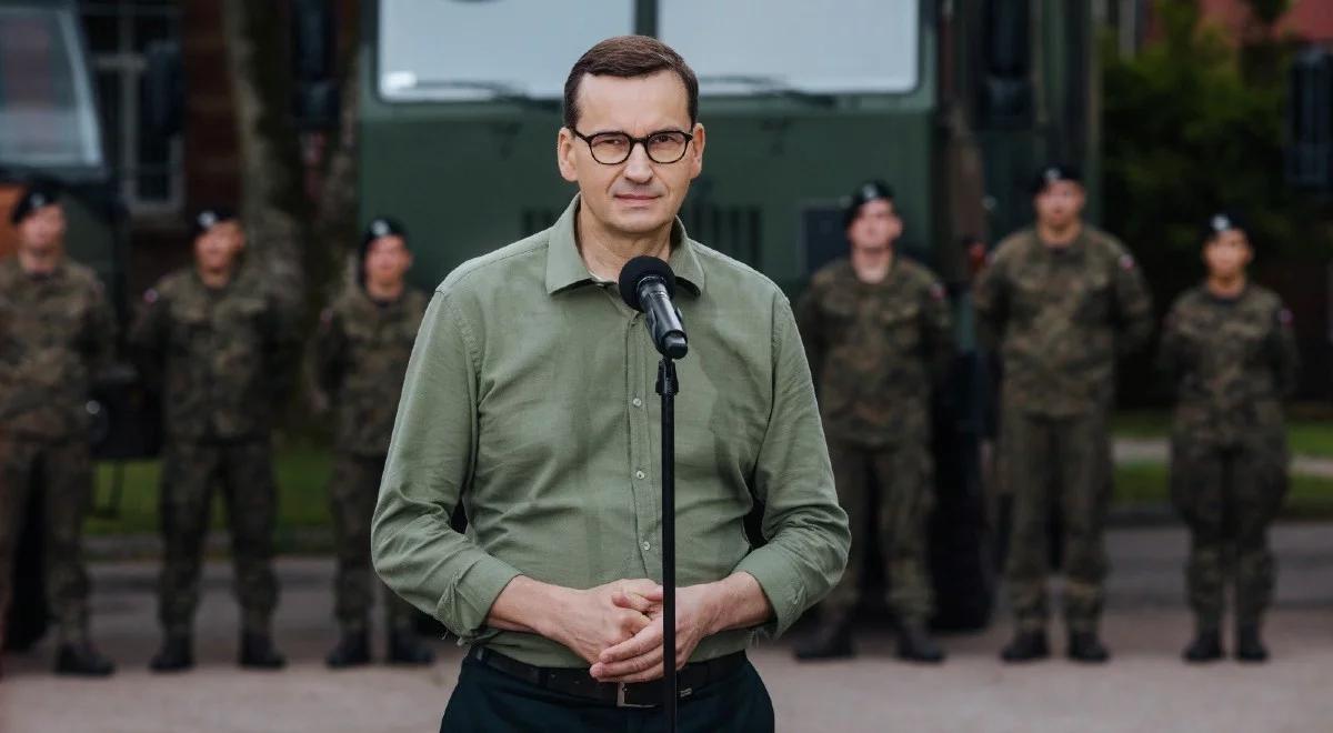 Premier Morawiecki o polskiej armii: po rządach PO odziedziczyliśmy zgliszcza