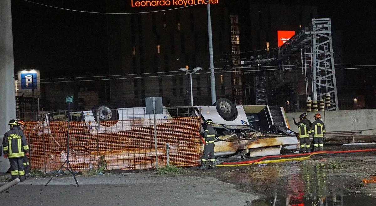 Tragiczny bilans wtorkowego wypadku autobusu w Włoszech.  Zginęło 21 osób, a jest 15 rannych