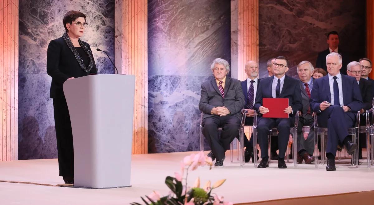 Nagrody Prezesa Rady Ministrów. Beata Szydło: każda z nagród to powód do dumy