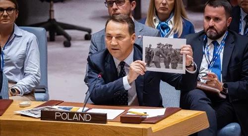 Radosław Sikorski podczas wyst...