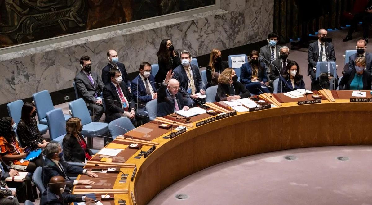 Rosja zablokowała rezolucję RB ONZ ws. inwazji. Szczerski: w przyszłym tygodniu kolejne głosowanie