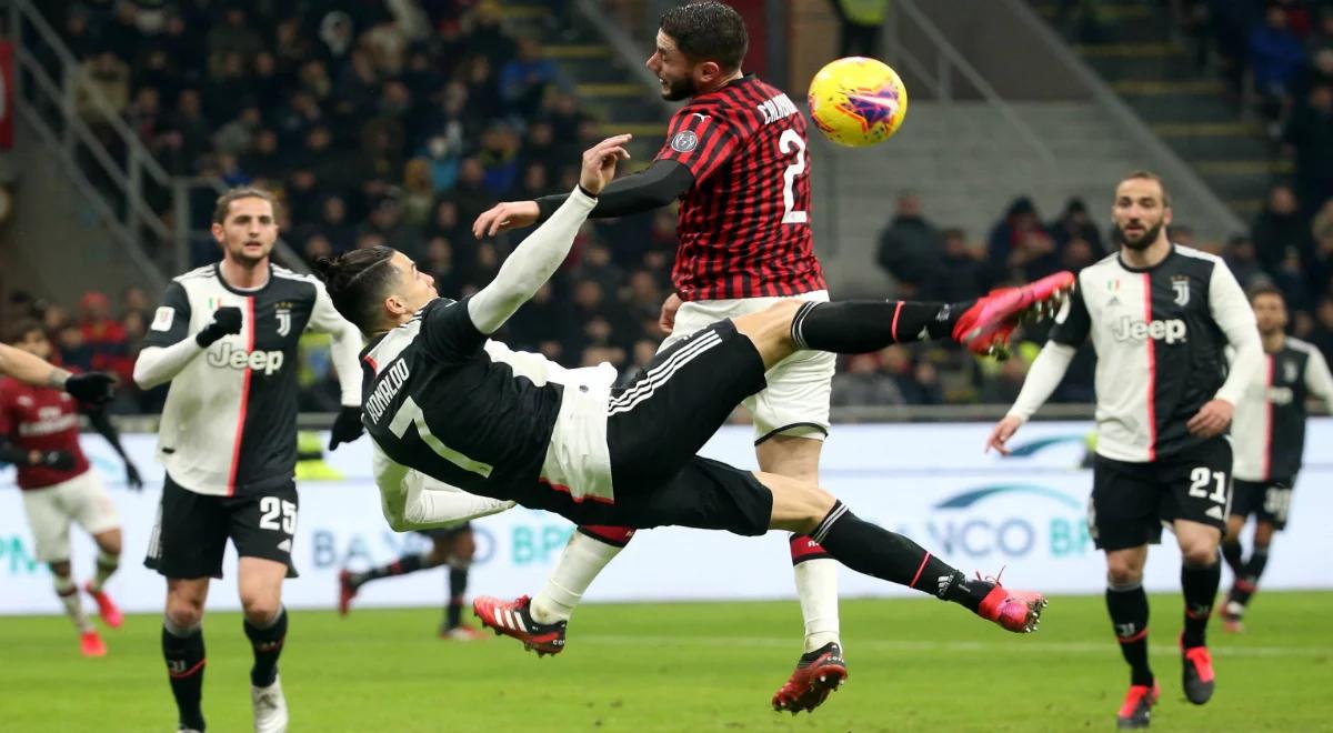Puchar Włoch: Juventus ratuje remis dzięki Ronaldo i sędziemu. Milan dał sobie wyrwać zwycięstwo