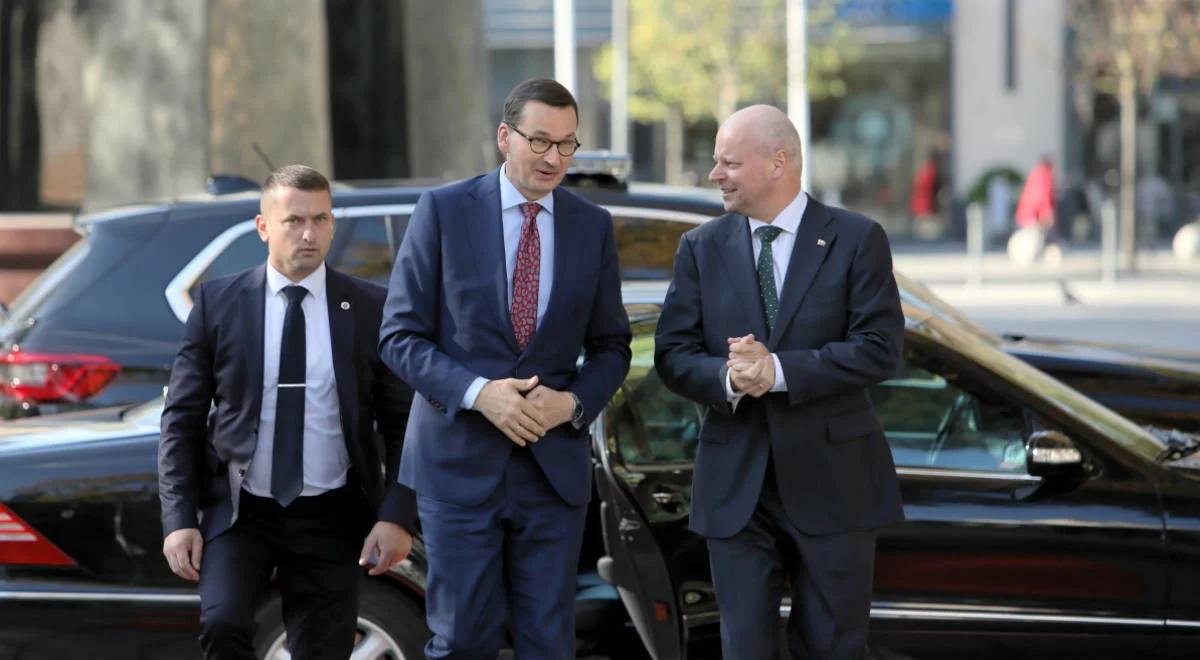 Premier Mateusz Morawiecki na Litwie. Będzie polski kanał telewizyjny