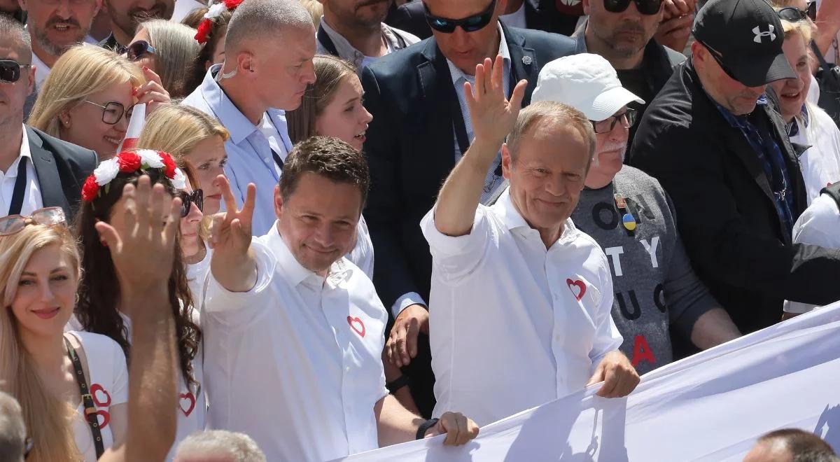 Marsz opozycji czy marsz Tuska? Lider PO ograł antyrządowych sojuszników, ale "nie powiedział nic przełomowego"