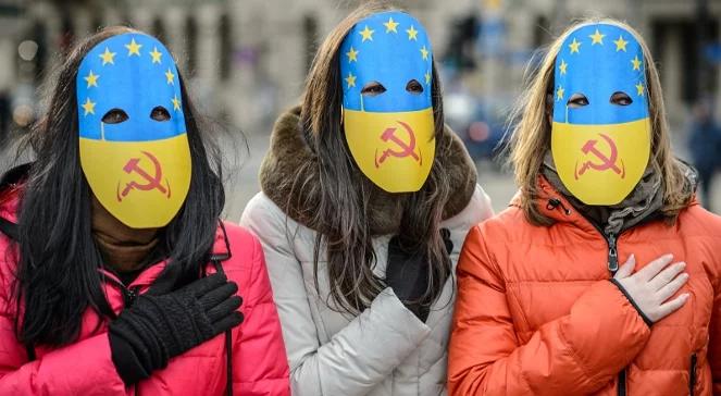 Protest Ukraińców w Lublinie. "Solidaryzujemy się z protestującymi w kraju"