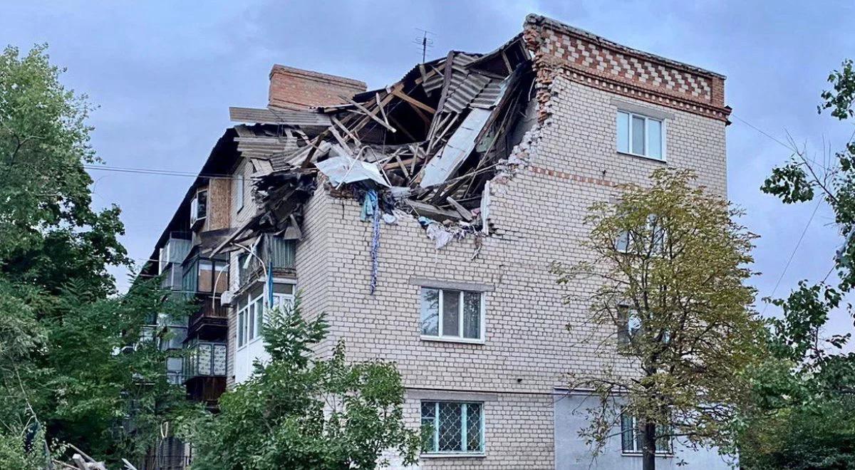 Wojna na Ukrainie. Rosjanie ostrzeliwują Nikopol, pociski trafiły m.in. w szkołę