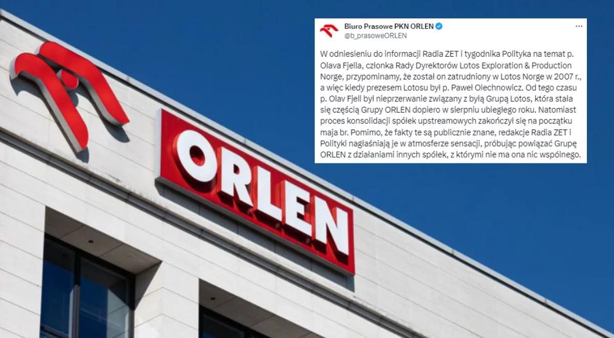 "Nagłaśniają fakty w atmosferze sensacji". PKN Orlen odpowiada Radiu ZET