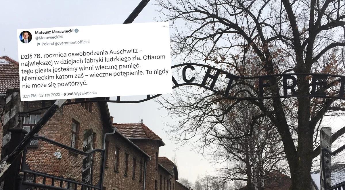 78. rocznica wyzwolenia Auschwitz. Premier: ofiarom tego piekła jesteśmy winni wieczną pamięć