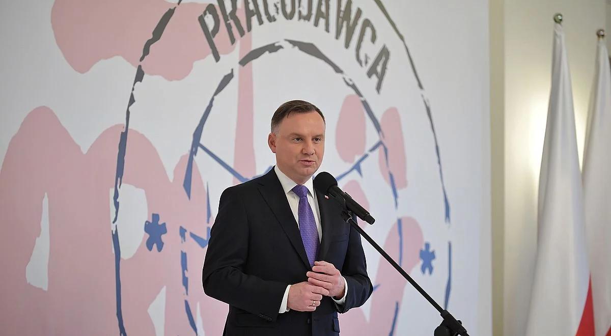 Prezydent Andrzej Duda wręczył nagrody Pracodawcom Przyjaznym Pracownikom