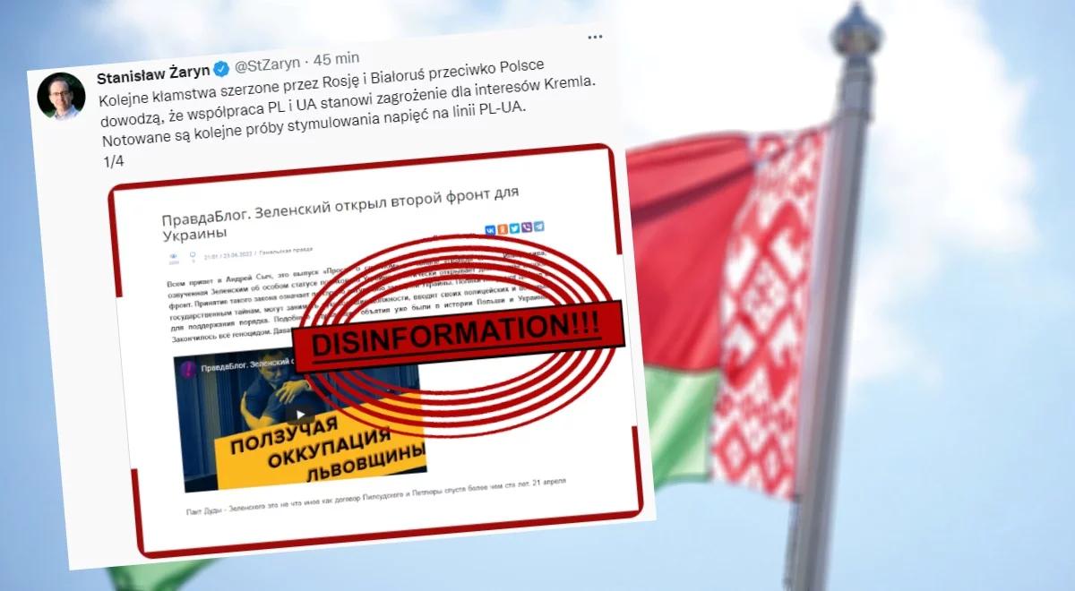 "Szerzy znane już kłamstwa". Żaryn o słowach białoruskiego propagandysty na temat Polski