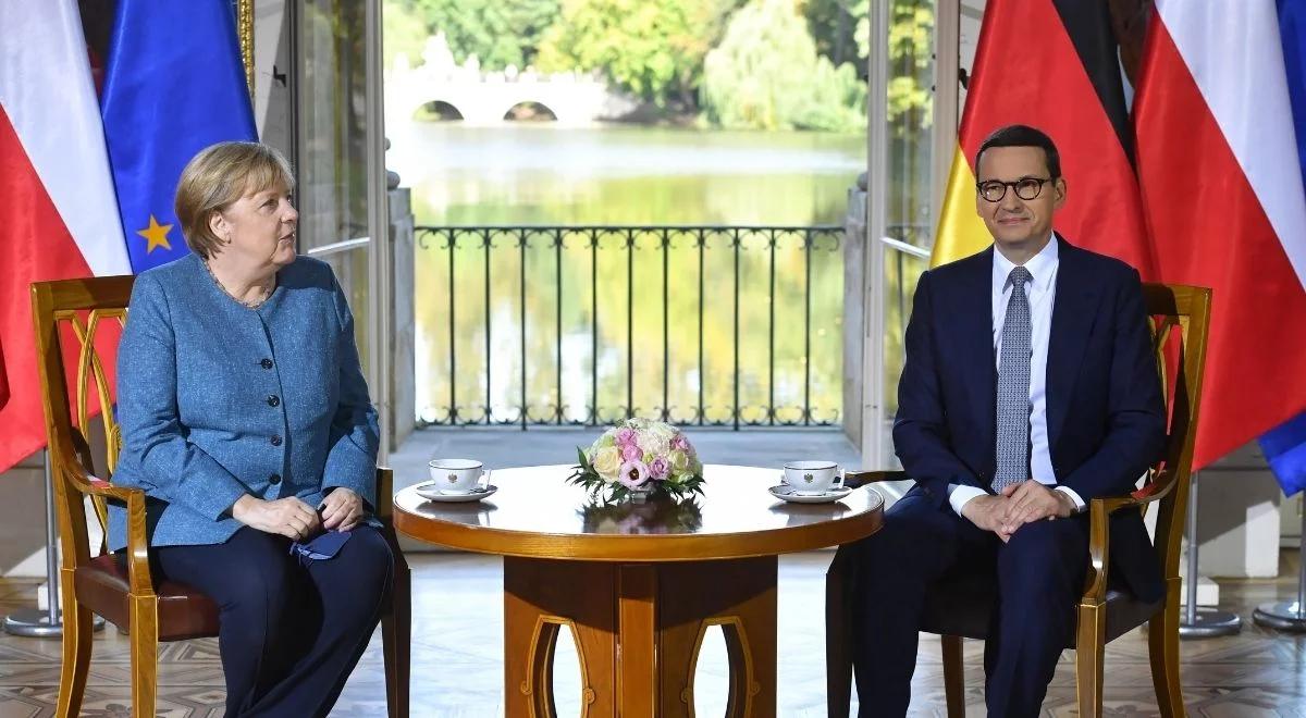 "Cieszę się, że relacje polsko-niemieckie są rzeczywiście bardzo silne". Mateusz Morawiecki spotkał się z Angelą Merkel