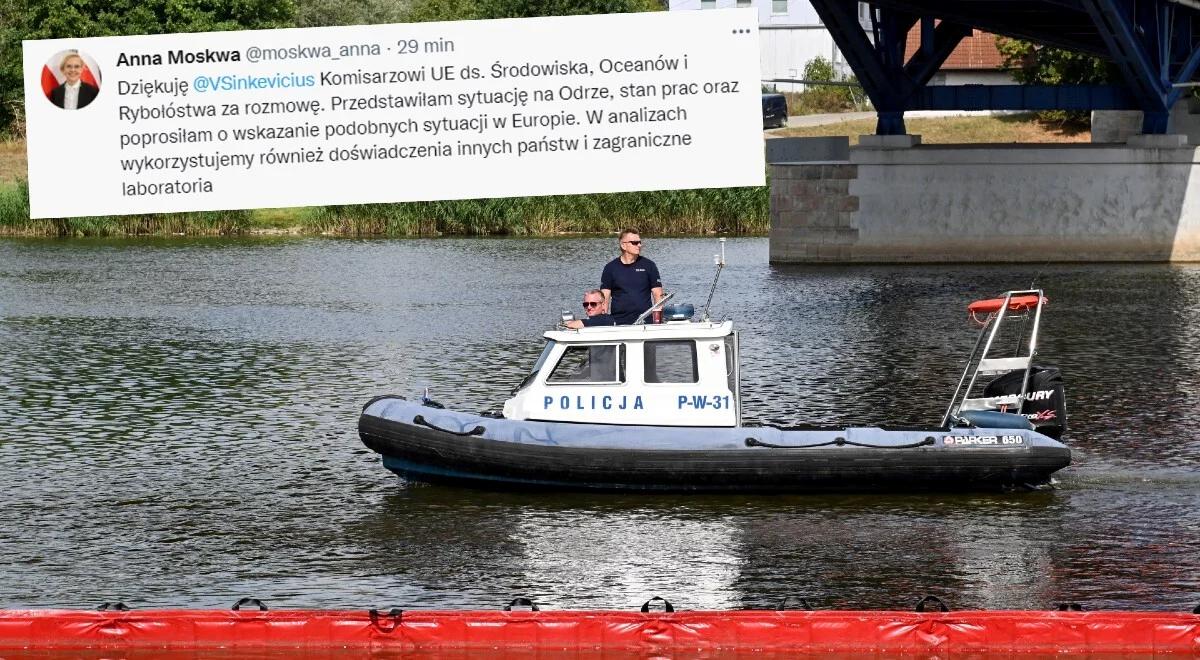 Sytuacja na Odrze. Anna Moskwa rozmawiała z unijnym komisarzem. "Poprosiłam o wskazanie podobnych sytuacji w Europie"