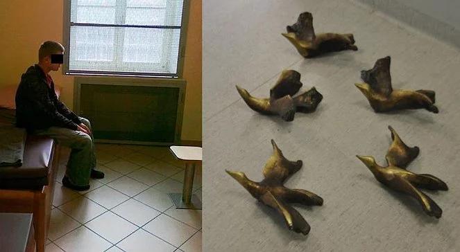 Ukradł figurki z Alei Gwiazd i sprzedał je w skupie