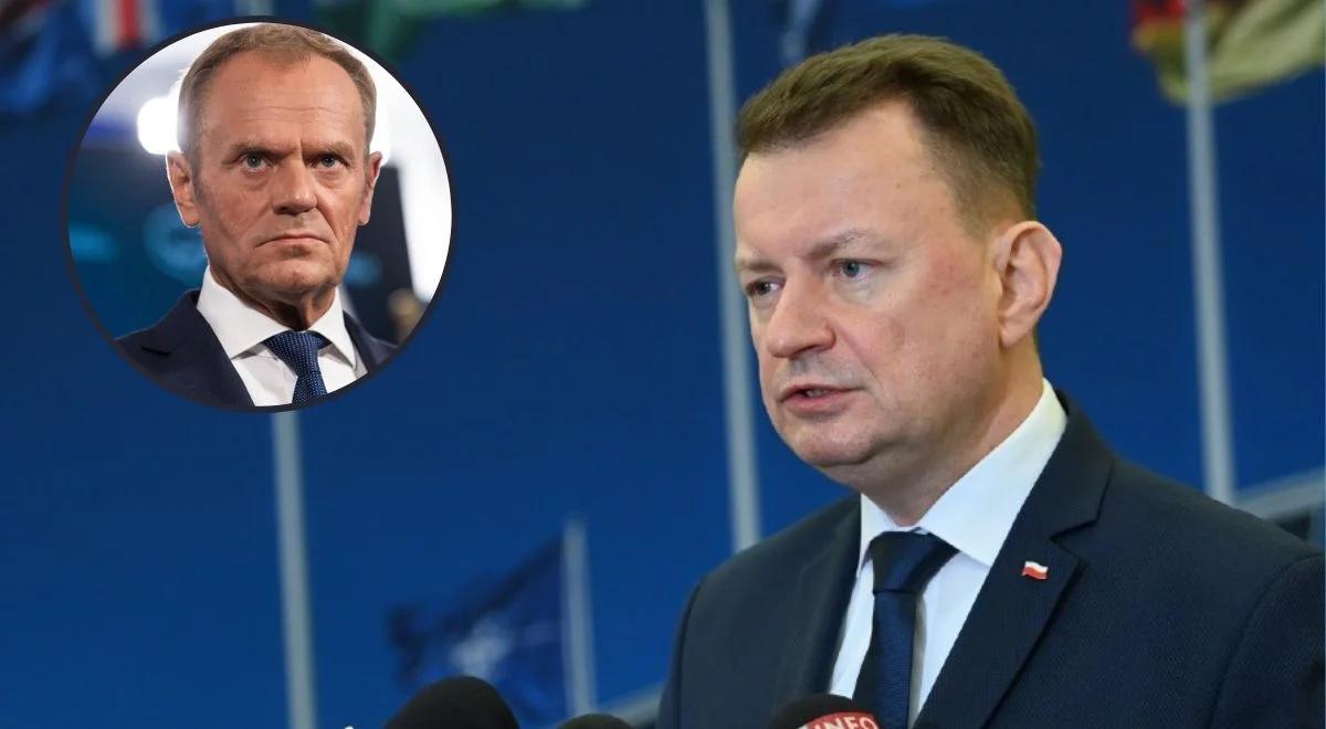 Szef MON: Tusk próbował zdestabilizować sytuację w Wojsku Polskim, to jest nikczemność