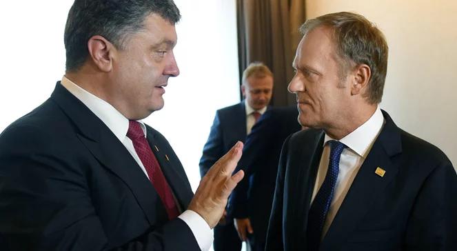 Donald Tusk zaprosił Petra Poroszenkę na szczyt przywódców UE