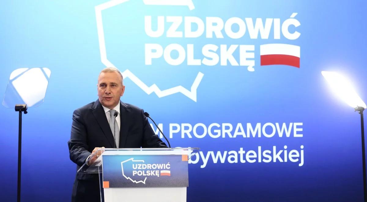 Program Koalicji Obywatelskiej na wybory. Lider Platformy Grzegorz Schetyna: usuniemy cały śmietnik bezprawia