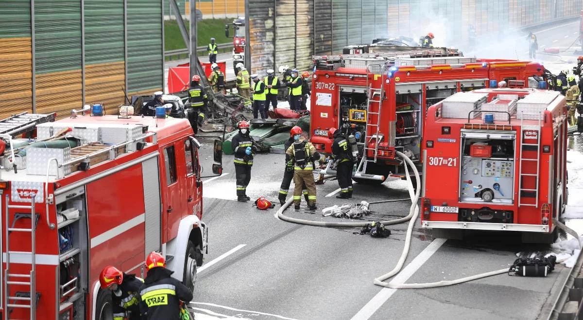 Tragiczny wypadek i pożar na S8. Trasa jest już przejezdna