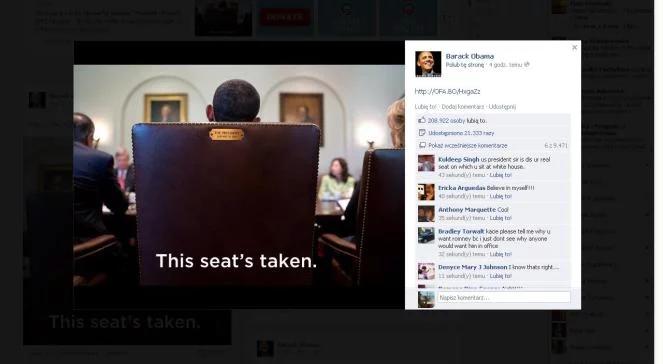 "This seat's taken". Obama odpowiada Clintowi