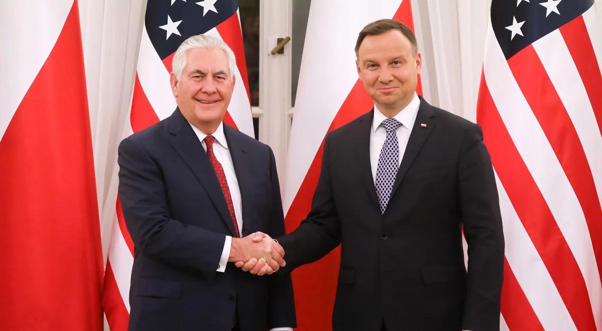 Andrzej Duda spotkał się z Rexem Tillersonem