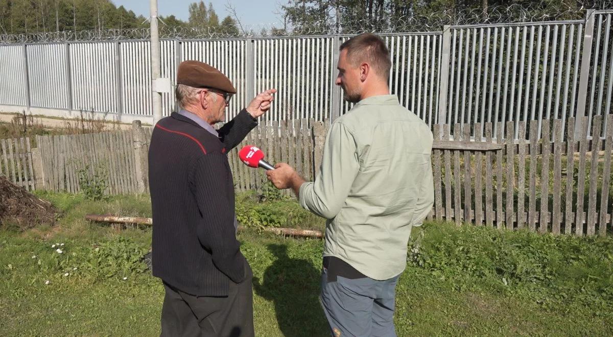 "Dobrze, że są służby mundurowe i zapora. Czujemy się bezpieczniej". Mieszkańcy Podlasia o sytuacji na granicy