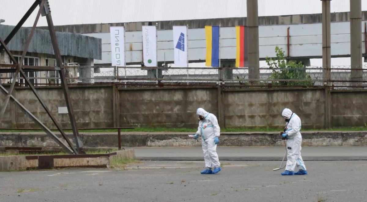 Ukraińska jednostka w Czarnobylu. Wojsko bada promieniowanie