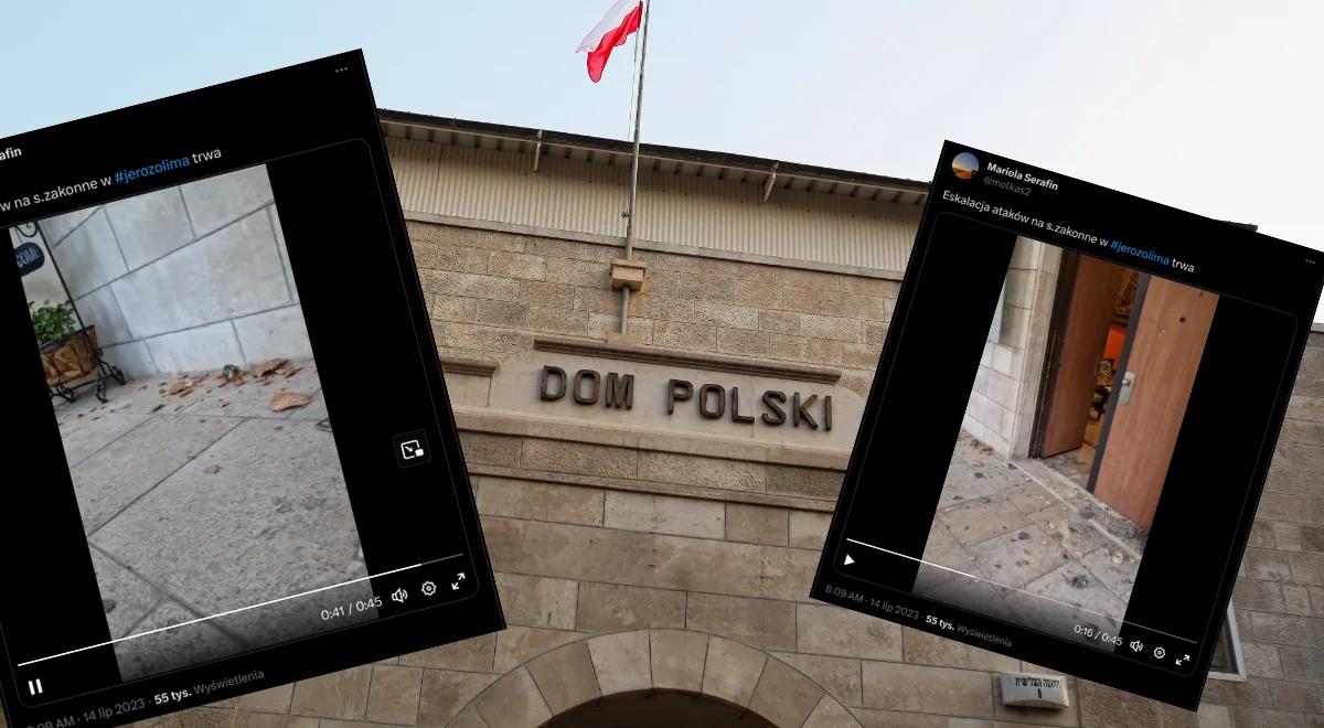 Zdewastowano Dom Polski w Jerozolimie. Wiceszef MSZ dziękuje władzom Izraela za szybkie ujęcie podejrzanych